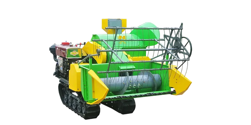 Fully Automatic Grain Combine Harvester, Tracked Combine Harvester for Rice and Wheat, Mountain Rice Harvester