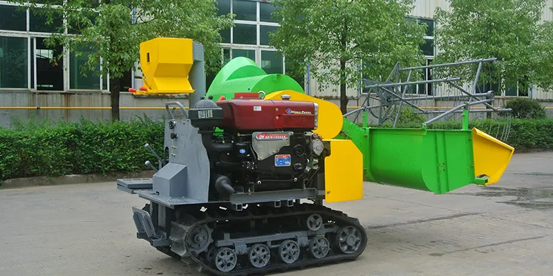 Fully Automatic Grain Combine Harvester, Tracked Combine Harvester for Rice and Wheat, Mountain Rice Harvester