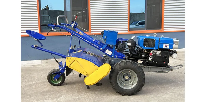 Diesel Engine Mini Walking Tractor Two-Wheel Walk Behind